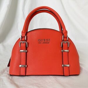GUESS Orange Dome Satchel Purse | Cross Body | Like New